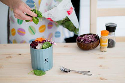 Simpan 500 ml - Bekas Makanan Keluli Tahan Karat Bertebat Vakum, Kotak Salad, Pembawa Makanan, Kotak Makan Tengahari Mudah Alih, Kotak Buah, 1 x 500 ml 