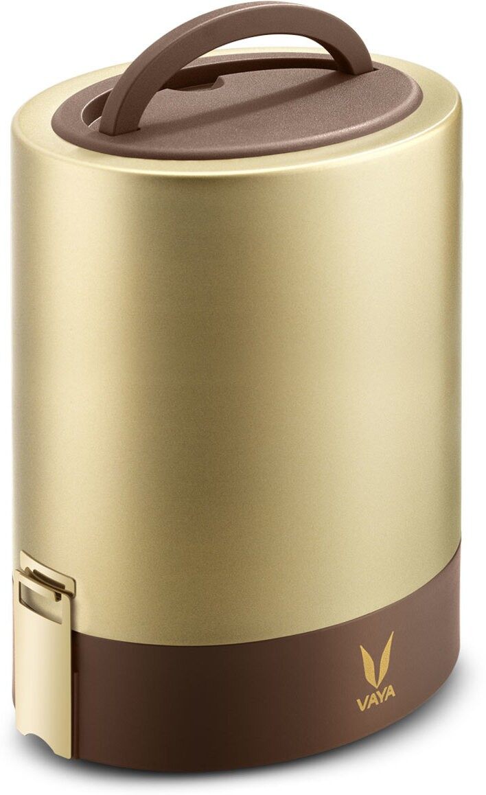 Tyffyn Jumbo Copper-Finished Stainless Steel Lunch Box Without Bagmat, 1300 ml, 4 Containers