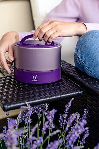 Tyffyn Black Polished Stainless Steel Lunch Box Without Bagmat, 1000 ml, 3 Containers, Black