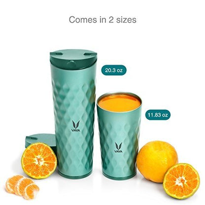 Drynk 3 in 1 Stainless Steel Water Bottle (Tumbler+Sipper+Gulper) with 2 Cups, 600 ml