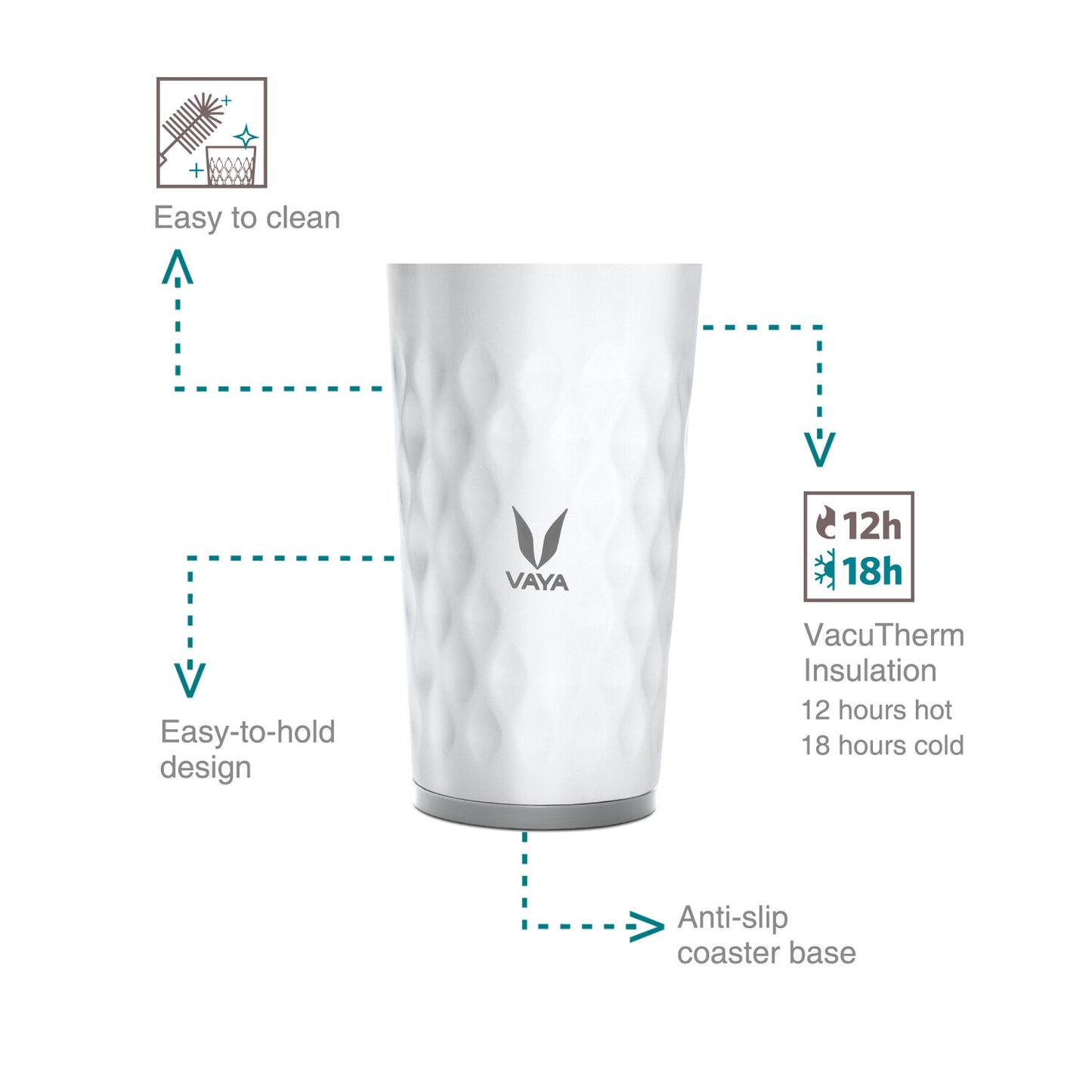 Drynk 350 ml Vacuum Insulated Stainless Steel Flask, Thermos Sipper Water Bottle (Tumbler+Sipper)