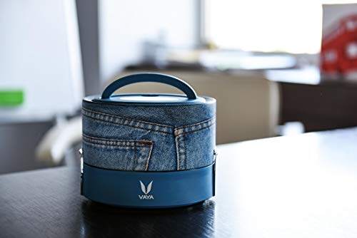 Tyffyn Copper-Finished Stainless Steel Lunch Box, 600 ml, 2 Containers