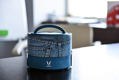 Tyffyn Copper-Finished Stainless Steel Lunch Box, 600 ml, 2 Containers