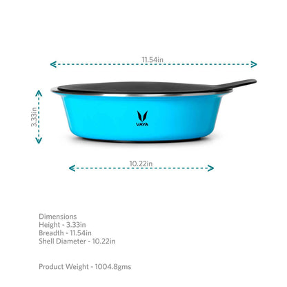 HauteCase - Kaserol Bertebat Keluli Tahan Karat Dengan Tudung | Periuk Kes Panas dan Bekas Makanan Termos | Kuali Periuk Kaserol Panas dengan Tudung 1.1L + Tudung Tindanan 