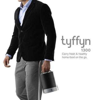 Tyffyn Jumbo Copper-Finished Stainless Steel Lunch Box Without Bagmat, 1300 ml, 4 Containers