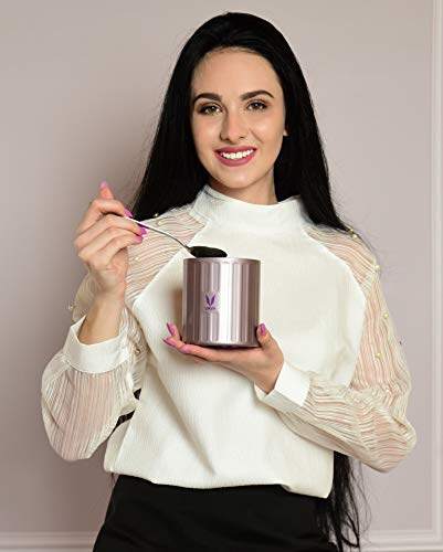 Simpan 500 ml - Bekas Makanan Keluli Tahan Karat Bertebat Vakum, Kotak Salad, Pembawa Makanan, Kotak Makan Tengahari Mudah Alih, Kotak Buah, 1 x 500 ml 