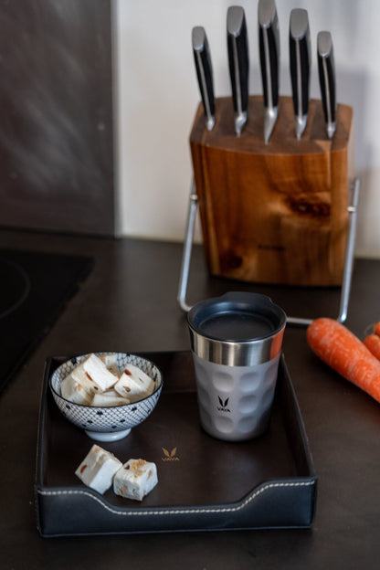 Tumbler Keluli Tahan Karat PopCup dengan Tudung, Mug Perjalanan Bertebat Vakum Dinding Dua Kali, 250ml 