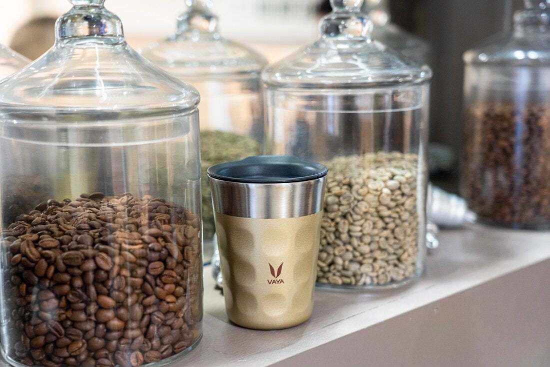 Tumbler Keluli Tahan Karat PopCup dengan Tudung, Mug Perjalanan Bertebat Vakum Dinding Dua Kali, 250ml 