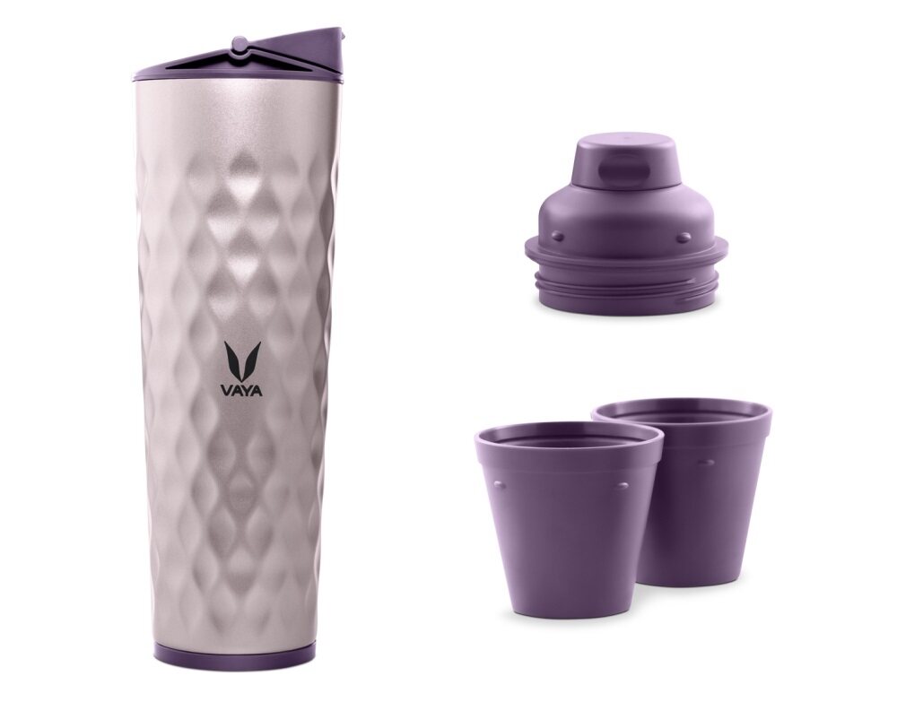 Drynk 3 in 1 Stainless Steel Water Bottle (Tumbler+Sipper+Gulper) with 2 Cups, 600 ml