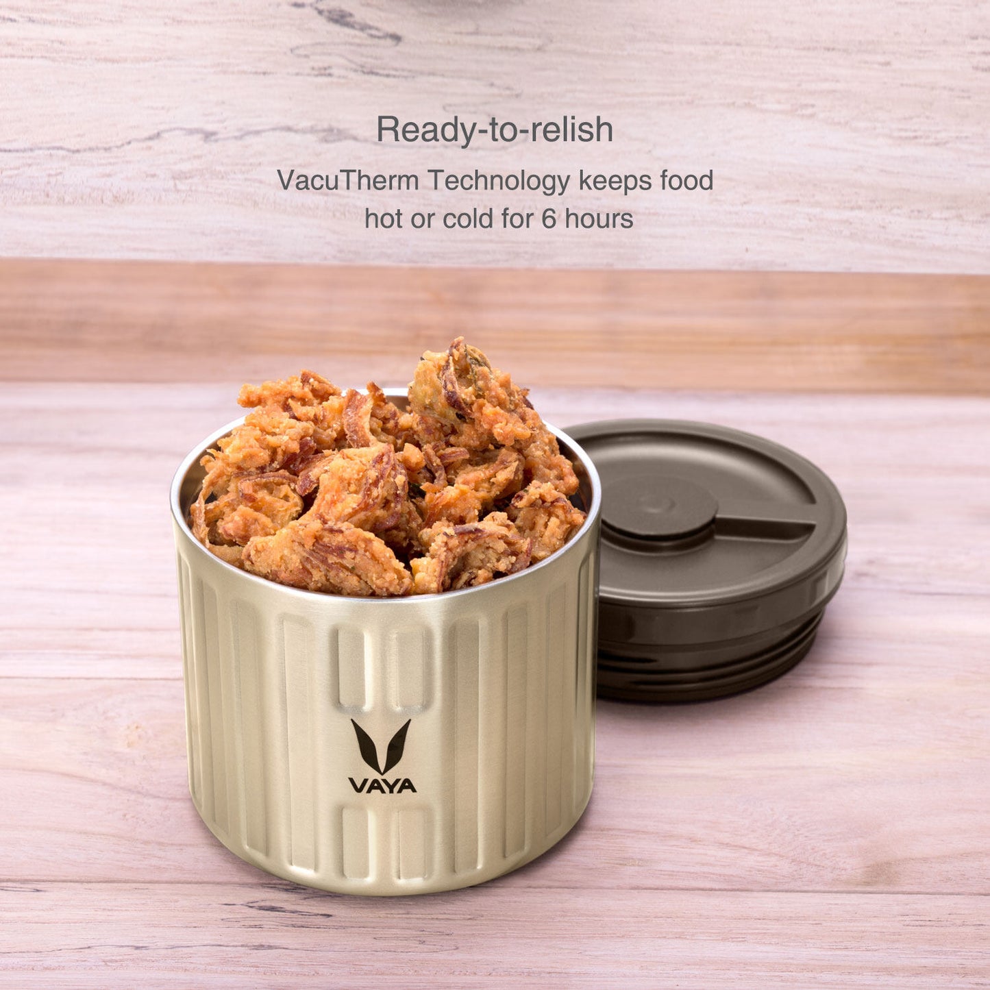 保鲜盒 300 毫升 - 真空隔热不锈钢餐盒、沙拉盒、餐盒、便携式午餐盒、水果盒，1 x 300 毫升