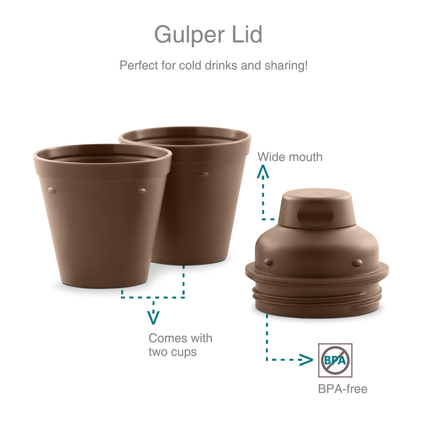 Drynk 350 ml 3 in 1 Vacuum Insulated Stainless Steel Gulper and Sipper Water Bottle (Tumbler+Sipper+Gulper) with 2 Cups, Thermos Flask