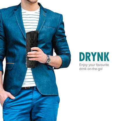 Drynk 3 in 1 Stainless Steel Water Bottle (Tumbler+Sipper+Gulper) with 2 Cups, 600 ml