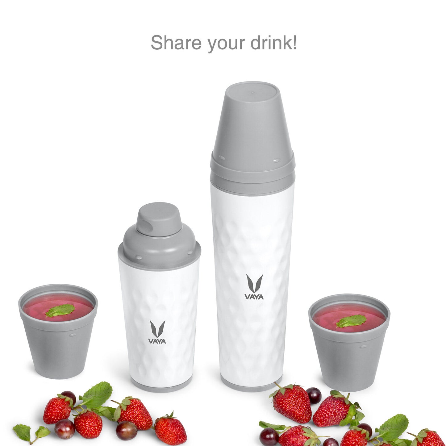 Drynk 3 in 1 Stainless Steel Water Bottle (Tumbler+Sipper+Gulper) with 2 Cups, 600 ml