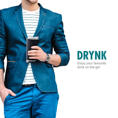 Drynk 350 ml Vacuum Insulated Stainless Steel Flask, Thermos Sipper Water Bottle (Tumbler+Sipper)