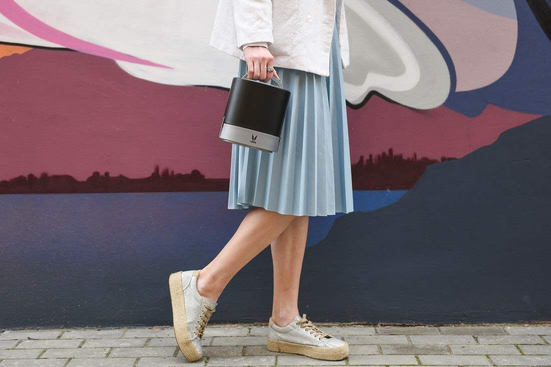 Tyffyn Polished Stainless Steel Lunch Box for Kids Without Bagmat, 600 ml, 2 Containers