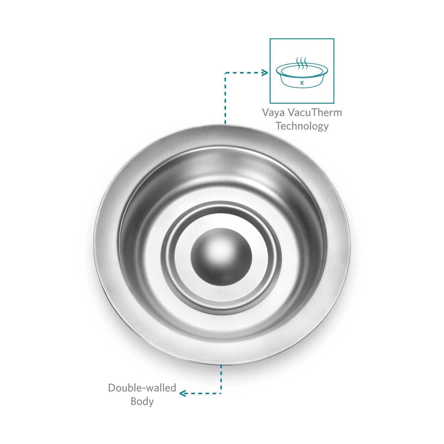 HauteCase - Kaserol Bertebat Keluli Tahan Karat Dengan Tudung | Periuk Kes Panas dan Bekas Makanan Termos | Kuali Periuk Kaserol Panas dengan Tudung 1.5L + Tudung Tindanan 