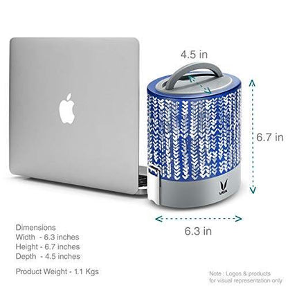 Tyffyn Black Polished Stainless Steel Lunch Box Without Bagmat, 1000 ml, 3 Containers, Black